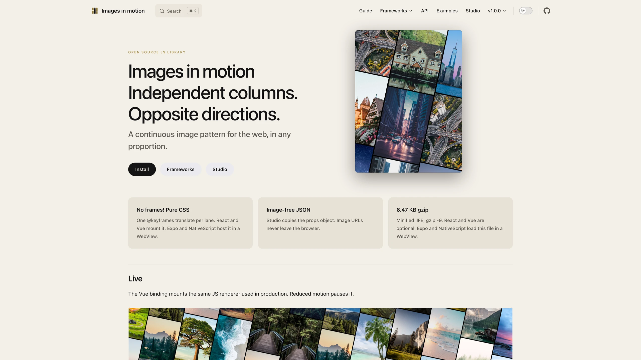 Images in motion